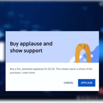 Gli “applausi” di YouTube non piacciono ai suoi creators