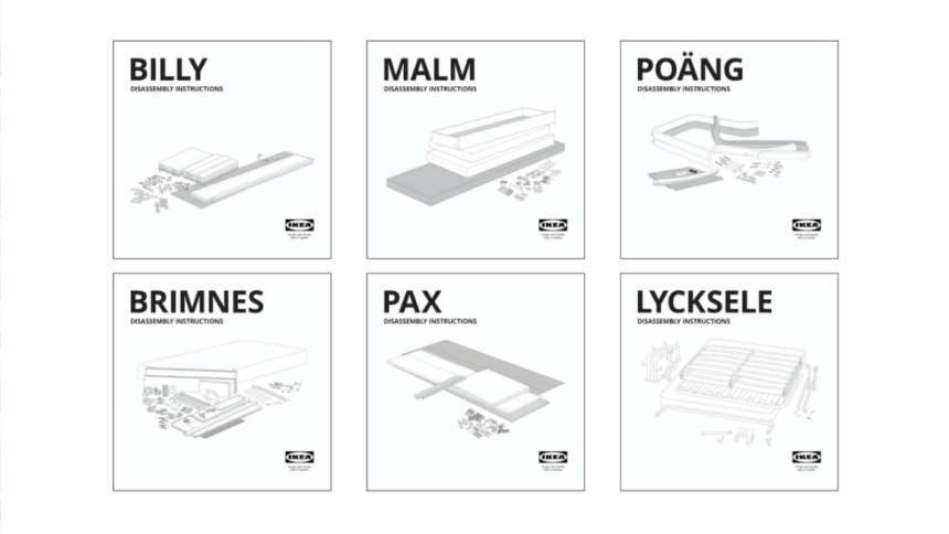 Ikea vuole insegnarci a smontare i suoi mobili