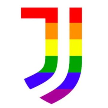 Juventus logo arcobaleno