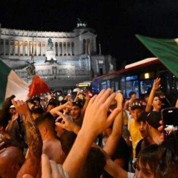 Finale Europei 2021 festeggiamenti