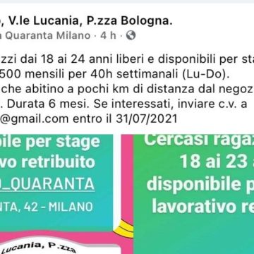 Conad, stage a 500€ per 40 ore? Potere al Popolo: “Questa è una città che sfrutta e rende precari. Diciamo basta”