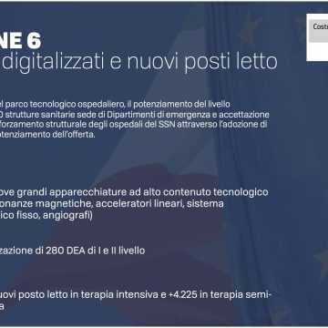 Pnrr, prima tranche per la sanità: 3.500 terapie intensive e 3.133 apparecchiature high tech