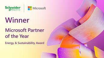 Schneider Electric riceve il premio “2022 Microsoft Energy & Sustainability Partner of the Year”