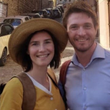 Amanda Knox e Raffaele Sollecito a Gubbio