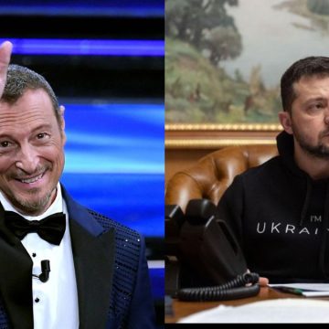 Sanremo 2023 Amadeus Zelensky