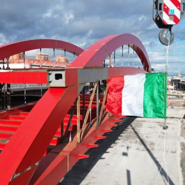 Il varo del Nuovo Ponte del Papa