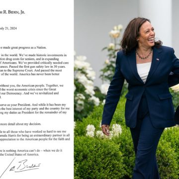 Usa, Biden rinuncia alla candidatura. Al suo posto Kamala Harris. La LETTERA