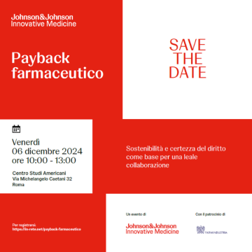 Payback farmaceutico. L’evento il 6 dicembre al Centro Studi Americani a Roma